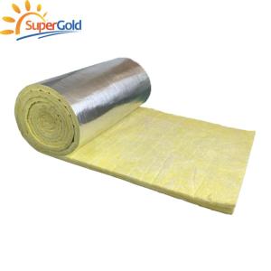Wholesale compound glass fiber: Flexible Glass Wool Insulation Blanket Fiber Glass Wool with Metal Reflective Foil Glass Wool Manufa