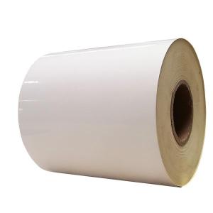 Wholesale roll paper: Cast Coated Sticker Paper Roll HM0133 with White Glassine Liner