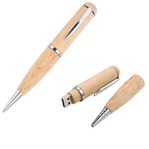 Wholesale ballpoint pen: Wood USB Pen Drive