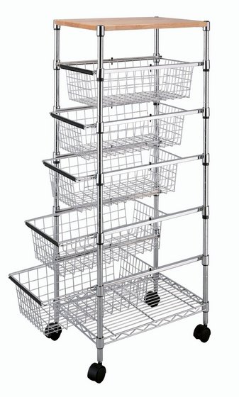Tp 3483 1 Tall 6 Tier Wire Rack Drawer Storage Basket Id 9061576