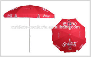 Wholesale beach umbrella: Branded Red Promotional Beach Umbrella