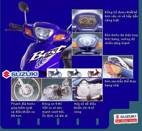 motorcycle SUZUKI Best 110XSD. Made in Vietnam(id:66155) Product ...