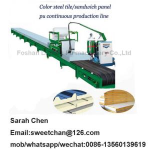 Wholesale colorful roofing tile: PU Sandwich Panel Roof Panel Wall Panel Production Machine Line