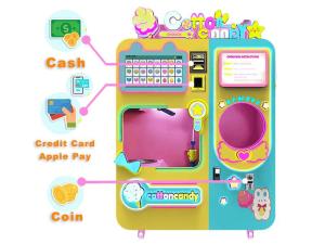 Wholesale candy: Cotton Candy Vending Machine Latest Hot Sale High Profit Fully Automatic