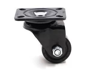 Wholesale recycled pe masterbatch: 600kg Swivel Plate Caster Wheels 63mm Low Profile Heavy Duty Casters with Brake