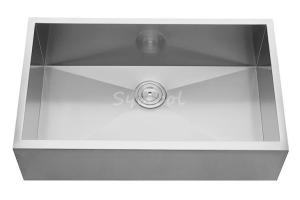 Wholesale Kitchen Sinks: 33 Inch Flat Apron Apron Front Farmhouse / Farm Style Double Bowl Stainless Steel Kitchen Sink