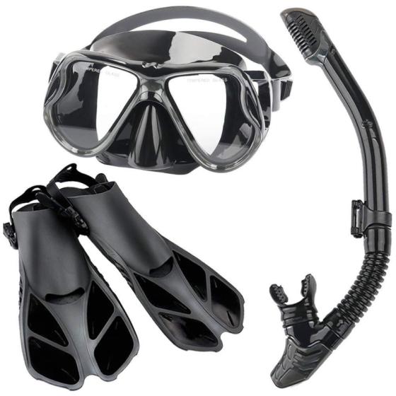 Adult Dive Mask Snorkel and Fins Set(id:10971406). Buy China Diving ...