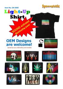 Wholesale LED Flashlights: Light Up Shirt