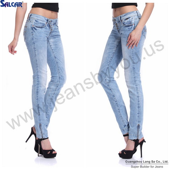 sky blue jeans for women