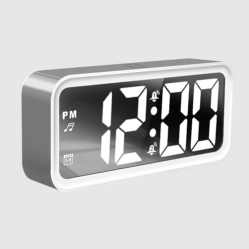 Digital Table LED Clock with Color Changing Display Calendar Clock ...