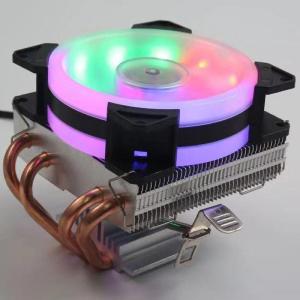Wholesale led computer: CPU Cooler RGB LED Colorful Air Heatsink New Universal PC Processor Cooling Fan for Desktop Computer