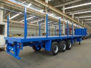 Wholesale side wall trailer: Saudi Arabia 12.5m 3-Axle Flatbed Trailer