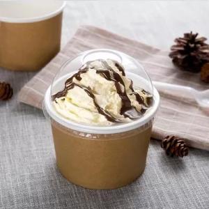 Wholesale disposable coffee cups for: 4oz To 32oz Yogurt Biodegradable Disposable Tableware Ice Cream Cup Packaging
