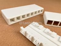 CAT5E RJ45 8P8C UTP 8 Port Surface Mount Box Compatible with Both UTP and STP Keystone Jack 4