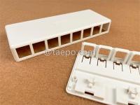 CAT5E RJ45 8P8C UTP 8 Port Surface Mount Box Compatible with Both UTP and STP Keystone Jack 5