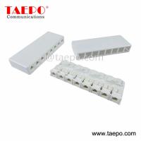 CAT5E RJ45 8P8C UTP 8 Port Surface Mount Box Compatible with Both UTP and STP Keystone Jack