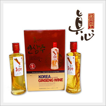 JINSHIM Red Ginseng/Ginseng Liquor 375ml X 2