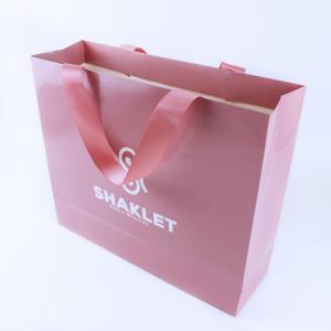 Wholesale paper packaging bags: Custom Own Design Paper Packaging Shopping Bag with Logo