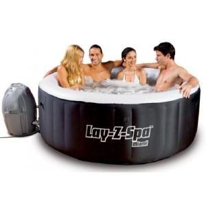 Wholesale make up: Inflatable Hot Tub Pool Lay Z SPA 4 Person Spas Bubbles with Cover