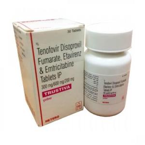 Wholesale drugs: Trustiva Anti Hiv Drugs Efavirenz-600mg-emtricitabine-200mg-tenofovir