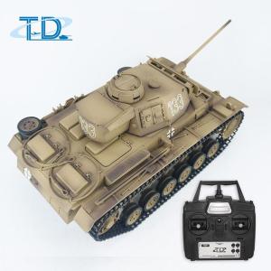 Wholesale shooting gun: 2.4Ghz 1/16 German Panzer III RC Tank Sound+Smoke+Shooting Customized Paint Tank Toy