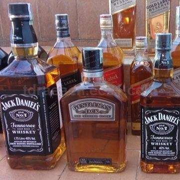 Chivas, Jack Daniels, J&B, Johnnie Walker, Bacardi, Vodka