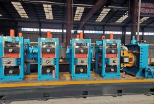 Wholesale high precision steel pipe: HG 76 Mm Blue High Precision Steel Welded Pipe Making Machine Tube Mill Machine