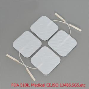 Wholesale fabric: Fabric Reusable Self Adhesive Electrode Pads Conductive Gel Pad Body Digital Physiotherapy Massager