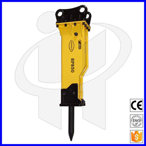Chinese Factory Suppluy Box Type Silence Hydraulic Excavator Stone Breaker with Chisel