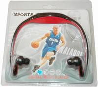 Wireless Wrap Around Headphones Digital Sport MP3 Player 
