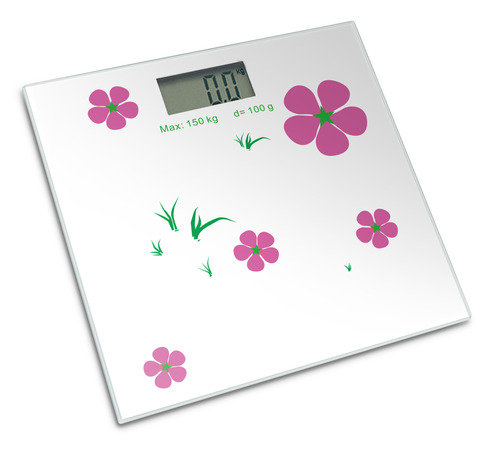 Super Slim Bathroom Scale with Various Glass Patterns