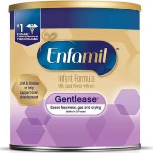 Wholesale infant formula: Enfamil Infant Formula, Milk-based Powder with Iron, Gentlease - 19.9 Oz