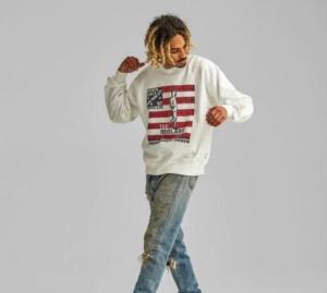 Wholesale weight bar: Swagger Tour Crewneck - White