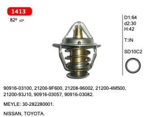 Wholesale d: Thermostat for  NISSAN, TOYOTA. 90916-03100, 21200-9F600, 21208-96002, 21200-4M500, 21200-93J10,