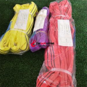 Wholesale plastic push in fitting: ISO4878 EN1492-2 ASME B30.9 2Ton Polyester Endless Round Sling