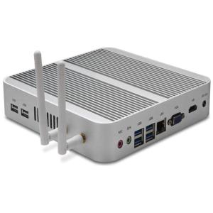 Wholesale vga adapter: Business Computer with Intel Core I3/I5 2*DDR4 RAM MSATA SSD+2.5 SATA HDD Fanless Mini PC