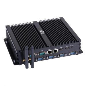 Wholesale industrial pc: Partaker I4 Industrial Mini PC with 6 COM 2 HDMI 2 LAN Black Color Intel I3 4005u 4010u I5 4200u I7