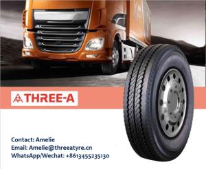 Wholesale truck bus tire: New Truck Tires 12R22.5 China THREE-A