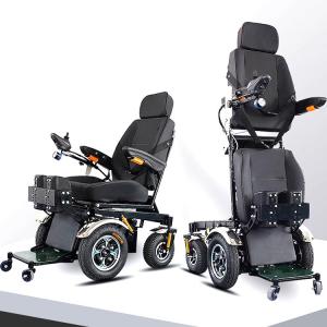 Wholesale single stand: Front-Wheel Drive Motor Electric Power Standing Up Wheelchair for Rehabilitation Therapy Supplies