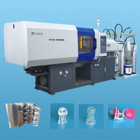 Horizontal Liquid Silicone Rubber (LSR) Injection Molding Machine TYM ...