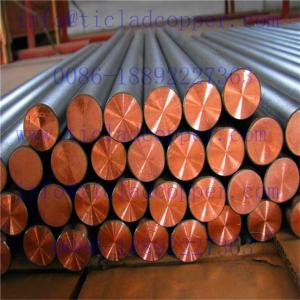 Wholesale titanium metal pipe: Titanium Clad Copper Bar / Ti Clad Copper Bar for Wet Metallurgy/Electroplating/Electrolysis