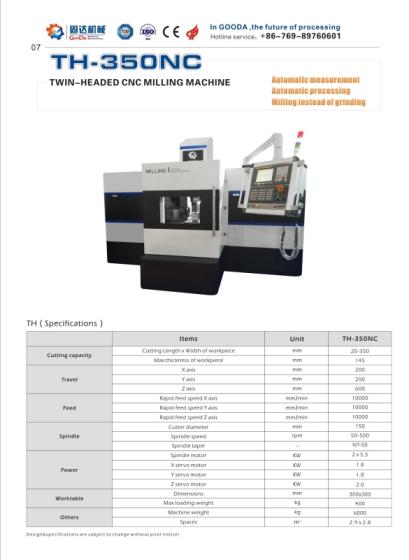 CNC Duplex Milling Machine-TH-350NC(id:10718825). Buy China Duplex ...