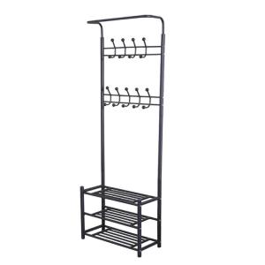 Wholesale rack: 3 Tier Chrome Wire Shoe Coat Rack with Metal Frame Rack
