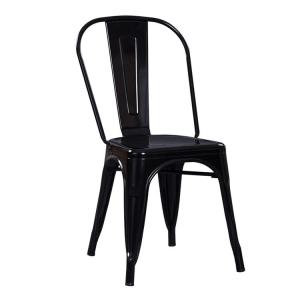 Wholesale h iron: Wholesale Vintage Outdoor Restaurant Modern Metal Black Dining Chair