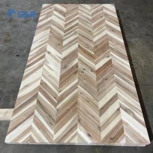 Wholesale bamboo flooring: Acacia Wood Chevron Panel for Butcher Block Countertops