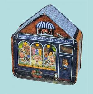 Wholesale gift tins: House Shaped Tin Boxes for Tea, Coffee, Gifts From China