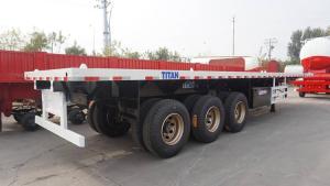 Wholesale heavy truck tires: 3 Axle Flatbed Truck Trailer