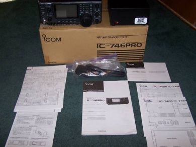 Icom IC-746 Pro Amateur Transceiver Radio W/Power Supply(id