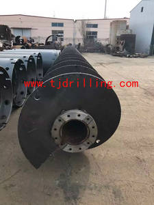 Wholesale steel pick head: CFG Continuous Auger with Flange Coupling Dia 600mm with CFG Auger Head for CFG Pile Foundation