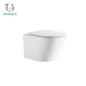 Wholesale Toilets: Customized Rimless Bathroom Toilet Bowl Washdown Wall Mounted Commode